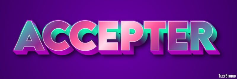 Accepter Effet de Texte