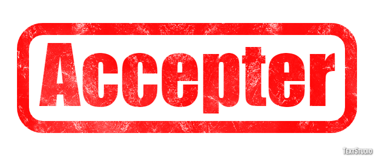 Accepter Effet de Texte