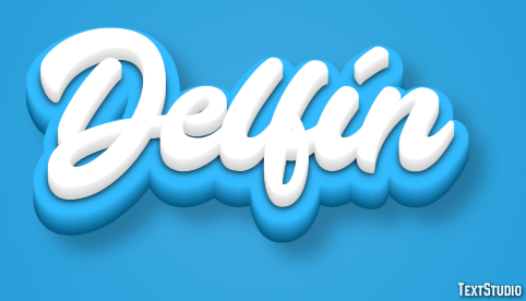 Delfín Эффект текста