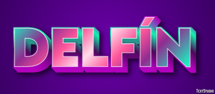 Delfín Efecto de texto
