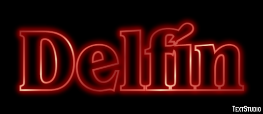 Delfín Efecto de texto