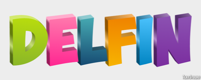 Delfín Efecto de texto