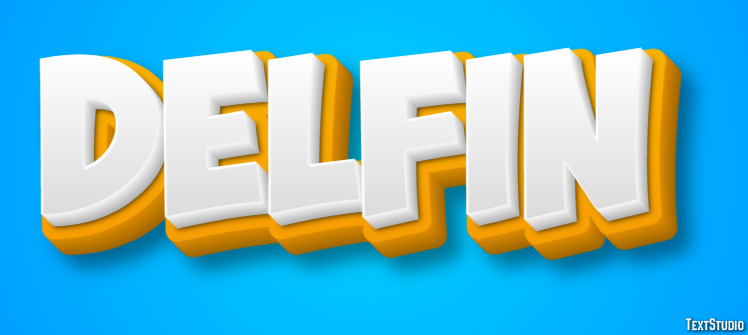 Delfín Efecto de texto