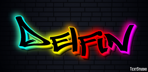 Delfín Efecto de texto