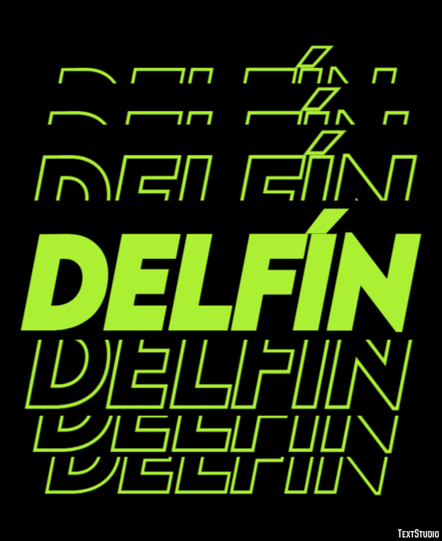 Delfín Efecto de texto