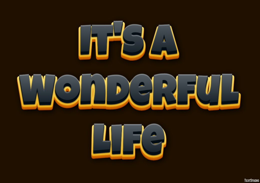 It's a Wonderful Life Effetto testo