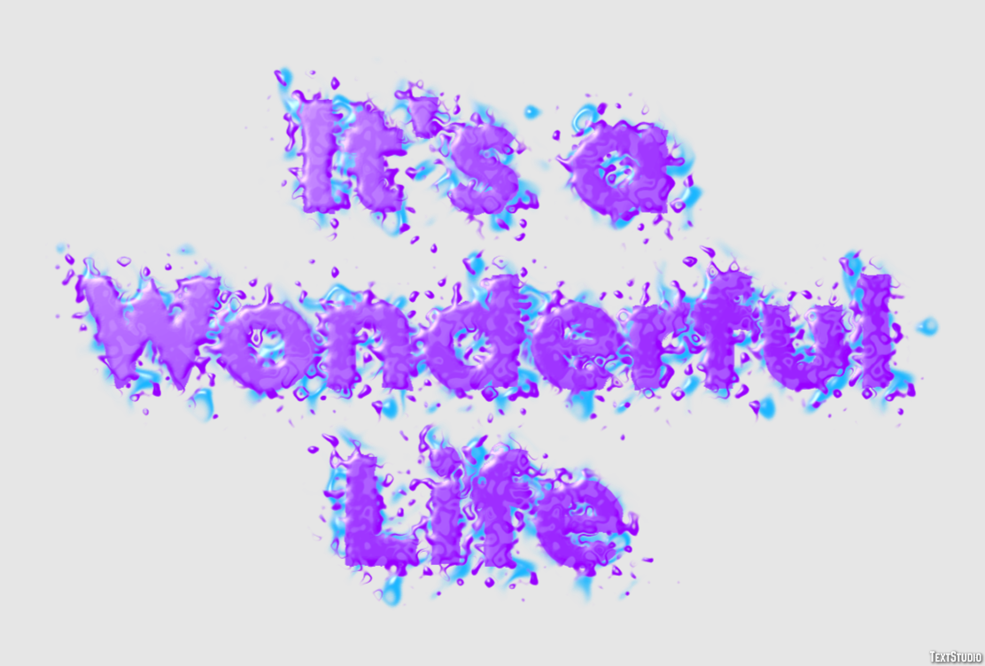 It's a Wonderful Life Texteffekt