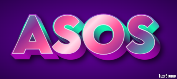 ASOS Text Effect