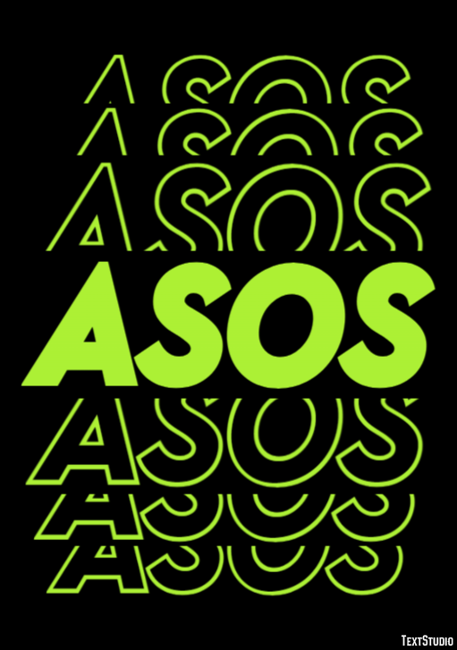 ASOS Effet de texte