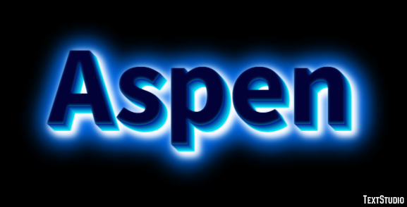 Aspen Efekt tekstowy