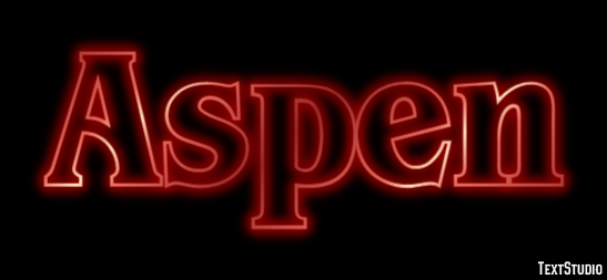 Aspen Efekt tekstowy