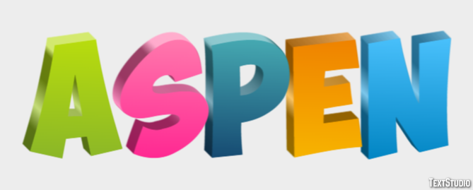 Aspen Efekt tekstowy