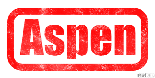 Aspen Efekt tekstowy