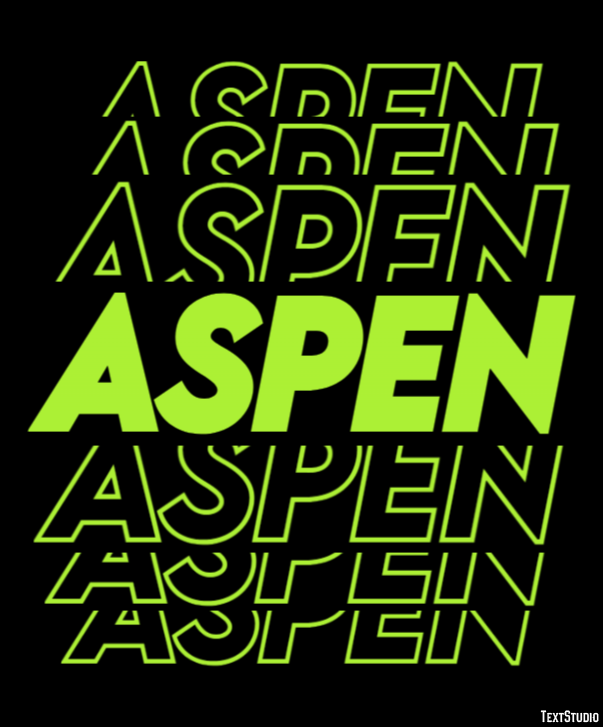 Aspen Efekt tekstowy