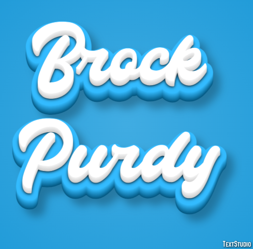 Brock Purdy Efecto de Texto