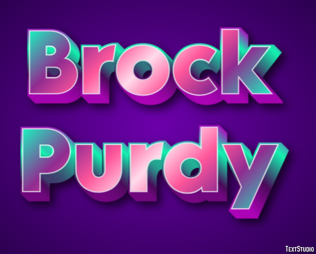 Brock Purdy Efecto de Texto