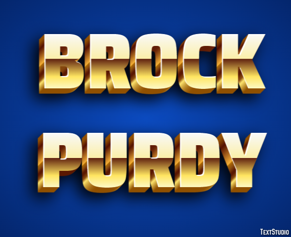 Brock Purdy Efecto de Texto