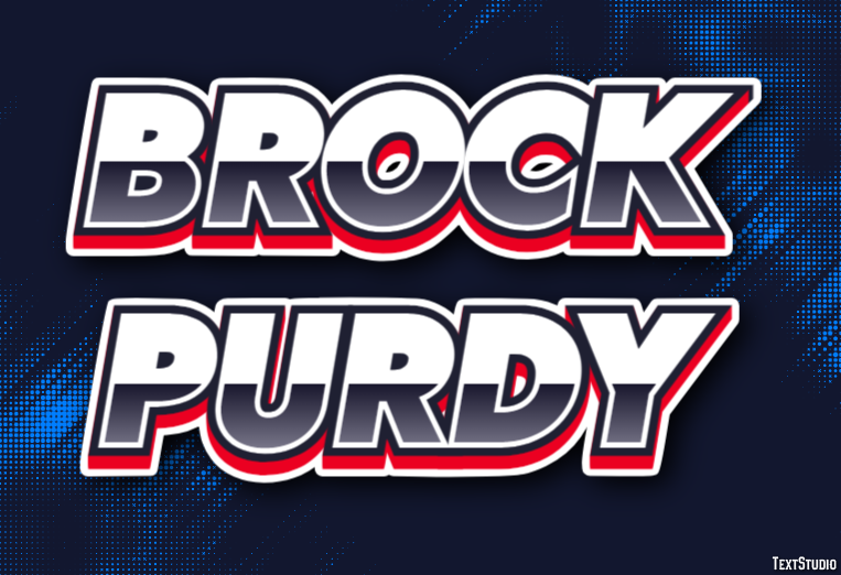 Brock Purdy Efecto de Texto