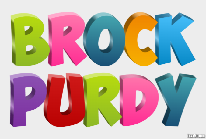 Brock Purdy Efecto de Texto
