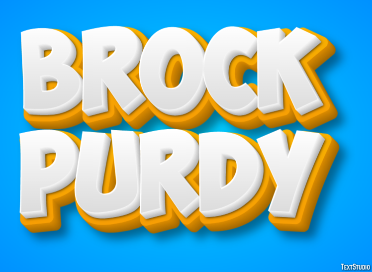 Brock Purdy Efecto de Texto