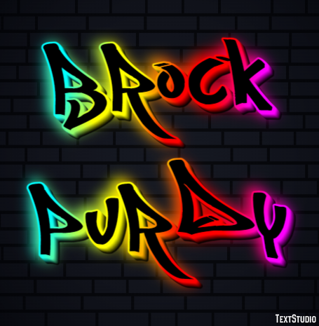 Brock Purdy Efecto de Texto