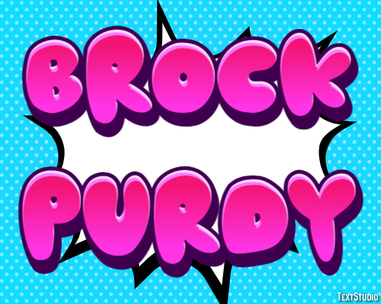 Brock Purdy Efecto de Texto