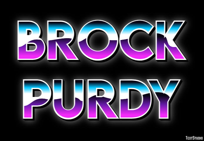 Brock Purdy Efecto de Texto