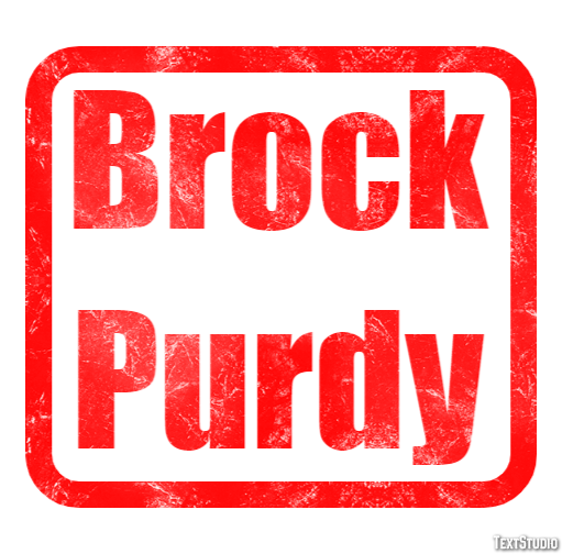 Brock Purdy Efecto de Texto