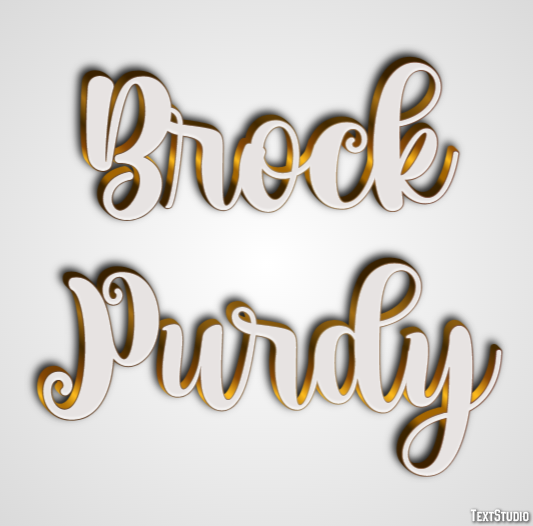 Brock Purdy Efecto de Texto