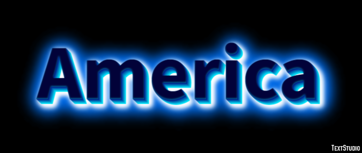 America Text Effect