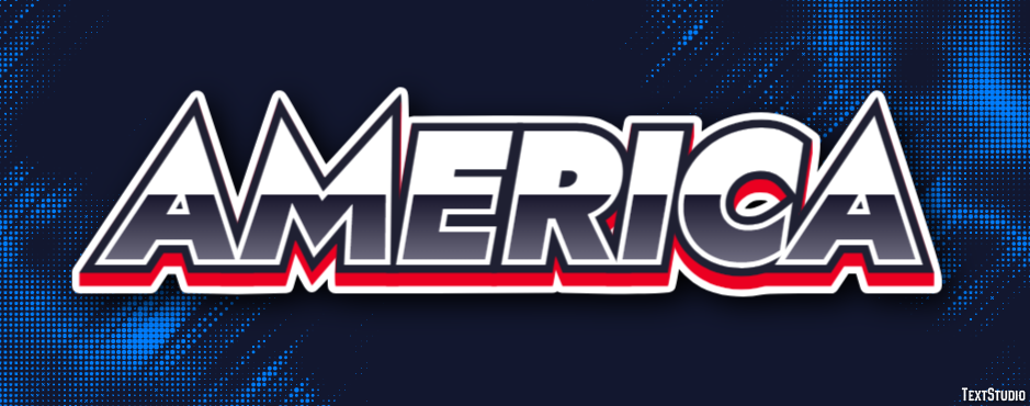America Efeito de texto