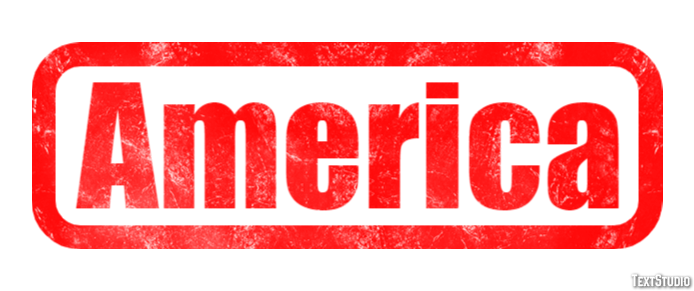 America Text effect