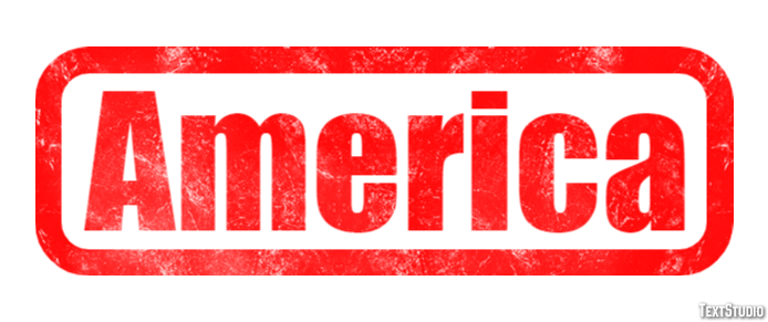 America Efeito de texto