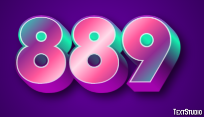 889 Text Effect