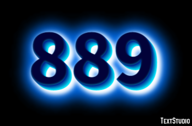 889 Text Effect
