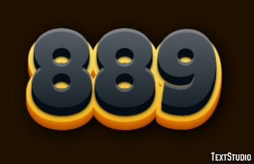 889 Text Effect