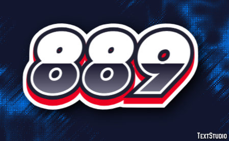 889 Text Effect