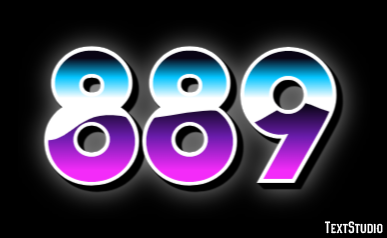 889 Text Effect
