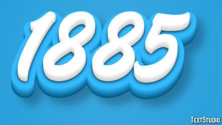 1885 Text Effect