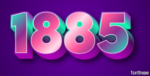 1885 Text Effect