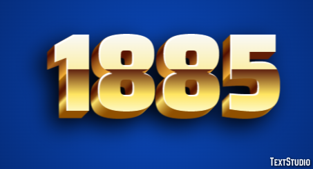 1885 Efecto de Texto