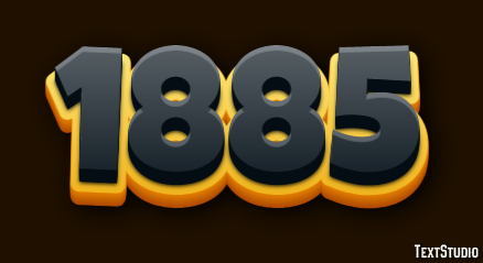 1885 Text Effect