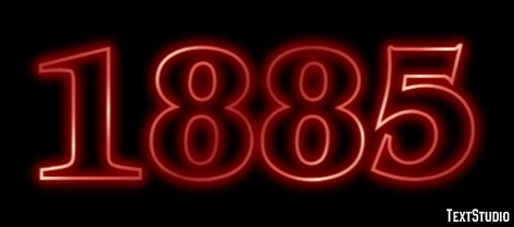 1885 Text Effect