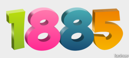1885 Text Effect