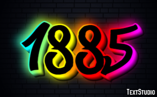 1885 Text Effect