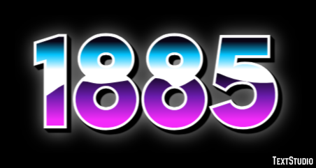 1885 Text Effect