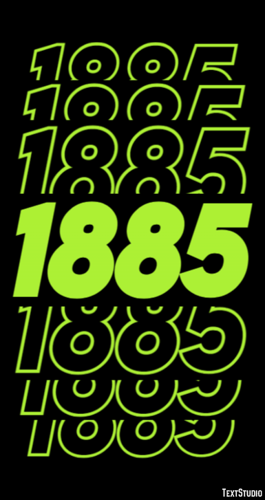 1885 Text Effect
