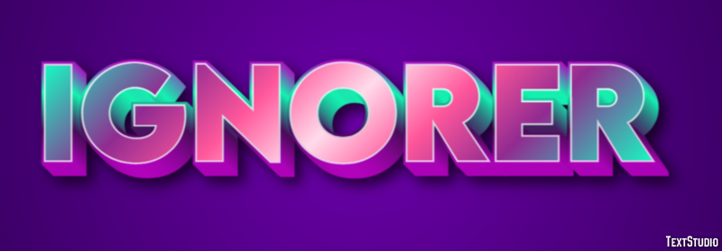 Ignorer Effet de Texte