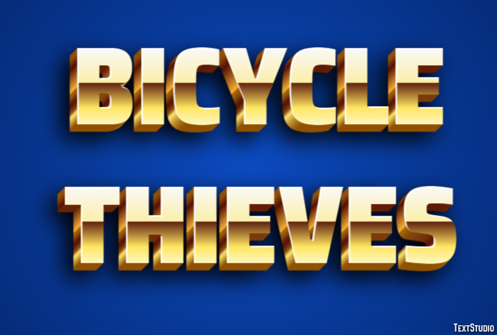 Bicycle Thieves Text Effect