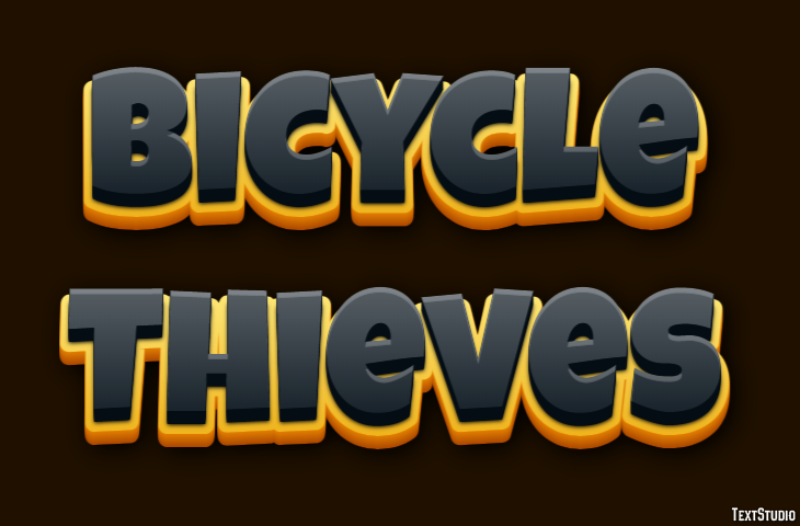 Bicycle Thieves Text Effect